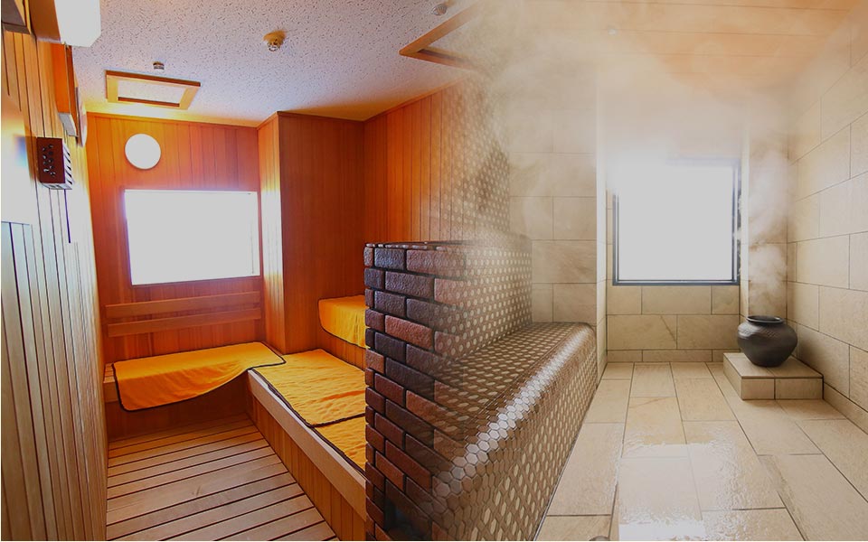 しっかりと発汗できる本格仕様 サウナ